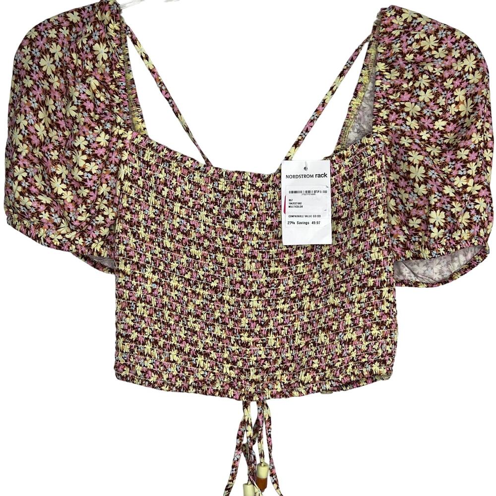 New Maaji Size Large Radiant Meadow Riley Cover Up Crop Top